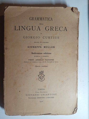 Grammatica della lingua greca