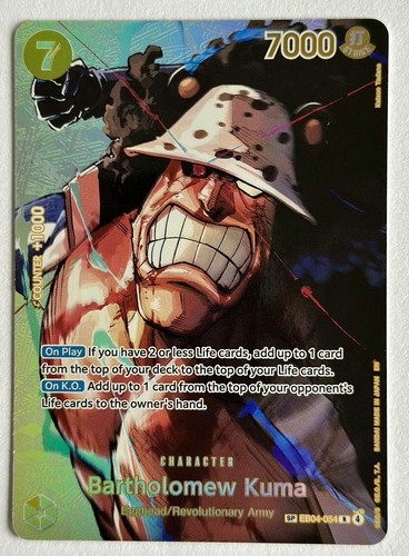 One piece tcg bartholomew kuma - tcg,