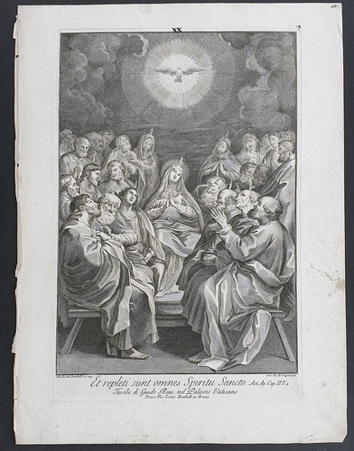 Stampa antica spirito - antica, santo