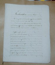 Exhortation pour une Vêture