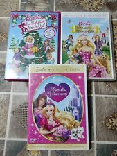 3 DVD Barbie Accademia principesse Natale Perfetto Castello di diamanti 