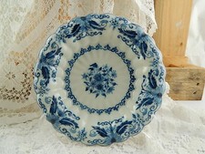 ANTICA RARO PIATTO CERAMICA DI DELFT ROYAL TICHELAAR MAKKUM DIPINTO A MANO