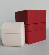 Omega Speedmaster Seamaster custodia viaggio orologio travel box pelle rossa new