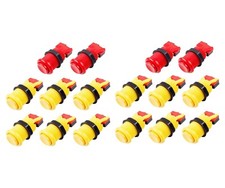 Pulsanti Arcade American Button 28 mm kit (16 Pulsanti) 