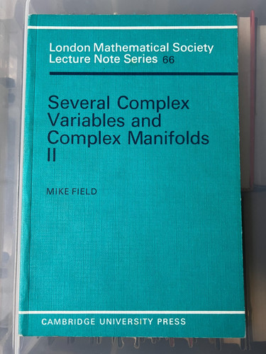 Several complex variables - several, and