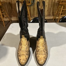 Stivali da cowboy in pelle di