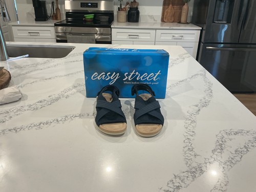 Sandalo easy street - blu, navy