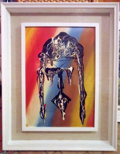 Quadro astratto viso cristo - astratto,