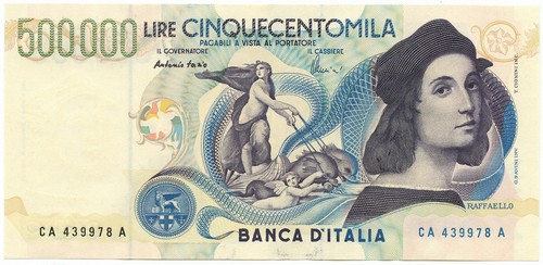 500000 lire banca italia - banca, d'italia