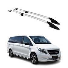 Barre portatutto per Mercedes Vito W639 W447 2003-2025 L3 extra lunghe RS alluminio grigio