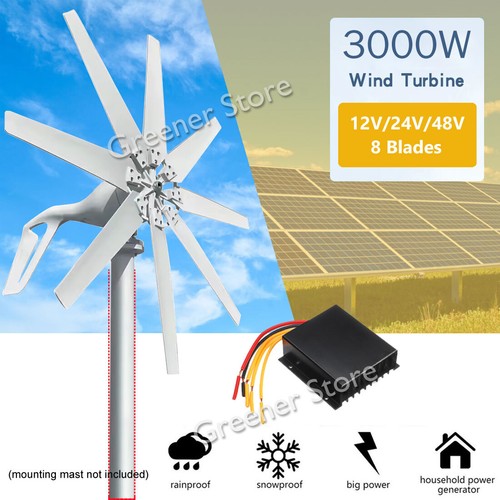 3kw lame 24v 48v - 8, turbina