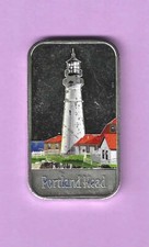 1 oncia troy Air bar vintage argento .999 "Faro testa di Portland"