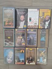 Lotto Stock 12 Videocassette VHS Musicali Pavarotti, Verdi, Puccini, Mozart