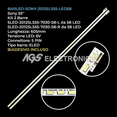 Kit barre strip - 2, led