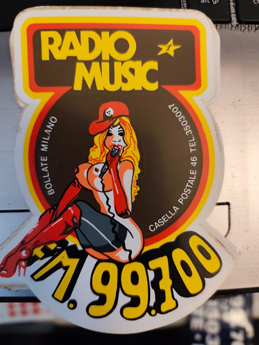 Adesivo radio music - music, fm