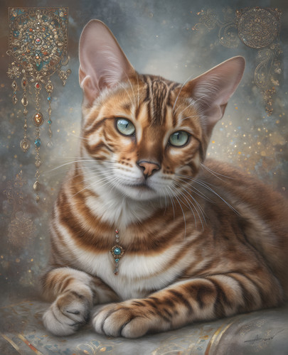 Gatto tabby arancione occhi - gatto,
