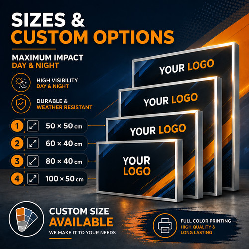 Lightbox pubblicitario led con - lightbox,