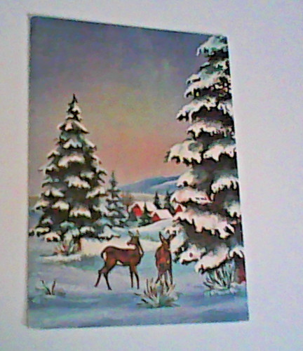 Cartolina buon natale merry - buon,