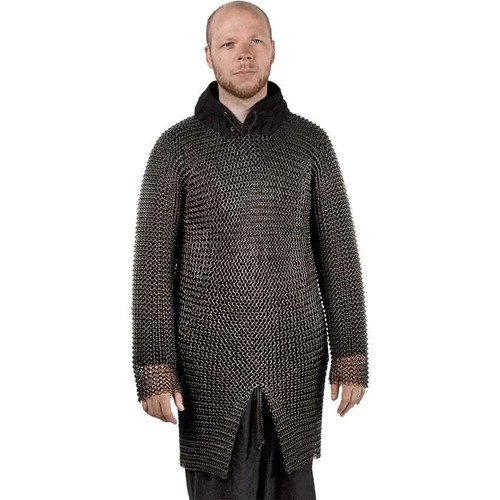 Blackened butted chainmail - 44",