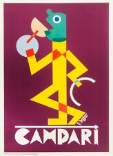 Fortunato Depero, c.a. 1980s - CAMPARI - Vintage affiche on linen