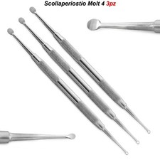Scollaperiostio Molt 4 Strumenti Impianti Dentali Chirurgia Implantare Orale 3pz