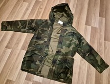 Gore Tex Giacca Parka Militare Esercito Woodland Mimetica Goretex Impermeabile 