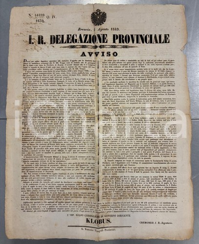 1849 brescia appalto per - 1849,