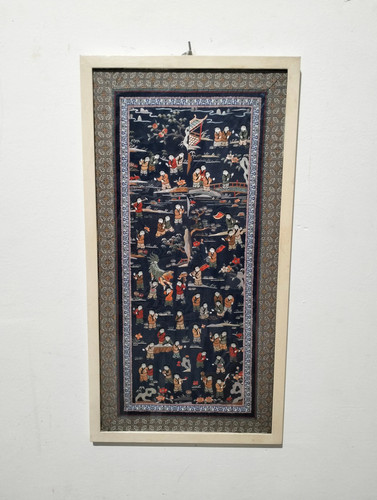 Quadro asiatico con ricamo - quadro,