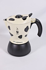 Bialetti Mukka Express 2 tazze stampa mucca cappuccino piano cottura bianco e nero