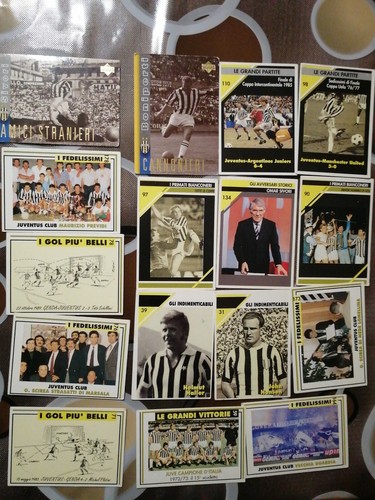 Lotto card juventus varie - card,
