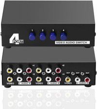 Selettore Scatola AV a 4 Porto