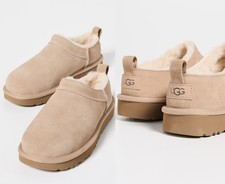 Scarpe stivali invernali donna nuovi 100% autentici UGG classici micro mini sabbia