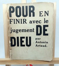 ANTONIN ARTAUD. POUR EN FINIR AVEC LE JUGEMENT DE DIEU. K éditeur, 1948 (1° ed.)