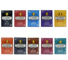 10 mazzi carte da gioco CLASSIC TEN 100% plastica formato poker jumbo TEXAS HOLD EM