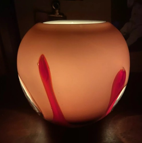 Vaso tea light vetro artistico