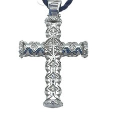 CIONDOLO CROCE CON DIAMANTI