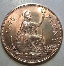 Moneta da 1 Penny Rara 1967