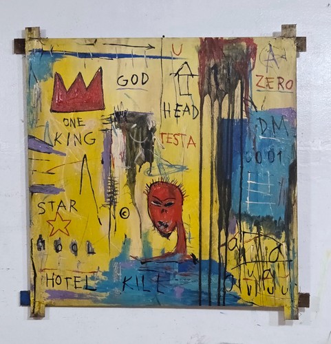 Jean michel basquiat acrilico - jean-michel,