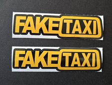 2 adesivi FAKE TAXI sticker porno youporn sesso divertente divertimento brazzers auto culto