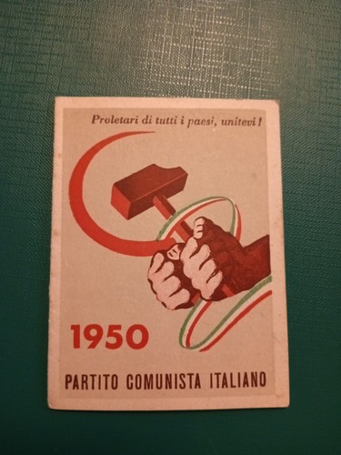 Italian communist party card - italian,