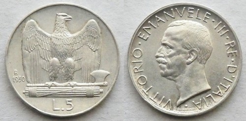 Vittorio emanuele iii 5 lire - 5,