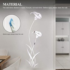 3D Specchio Fiore Arte