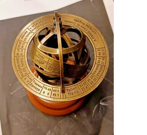 Antique style brass armillary - antique,