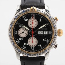 Longines Lindbergh SS SS & Leather AT quadrante nero L2.618.5