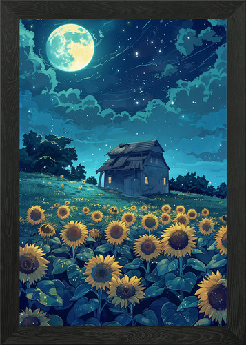 Quadro stampa tela poster - su,