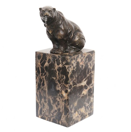Scultura bronzo orso figura - bronzo,