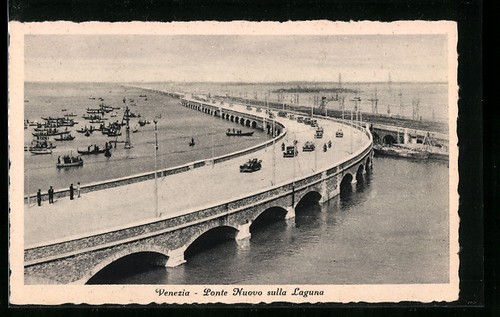 Cartolina venezia ponte nuovo - cartolina, venezia,