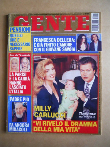 Gente 1992 milly - 43, carlucci