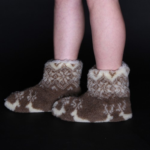 Stivali pantofole donna lana - stivali,