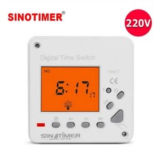 Temporizzatore alimentazione 220V. 16 A. Timer giornaliero-settimanale 8 program
